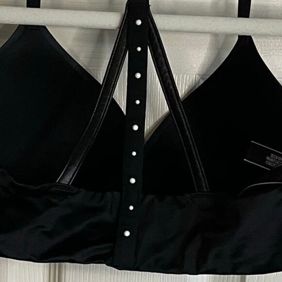 Victoria’s Secret So Obsessed Push Up Bra Front Close Racerback Pearls Sz 34C - Picture 4 of 11